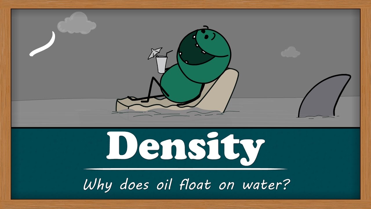 Density - Why does oil float on water? | #aumsum #kids #science #education #children