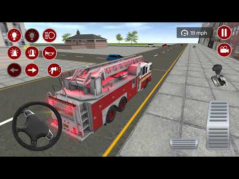 Fire Truck Driving Simulator 2021 - Real Fire Truck Driving Simulator #4 - Best Android Gameplay