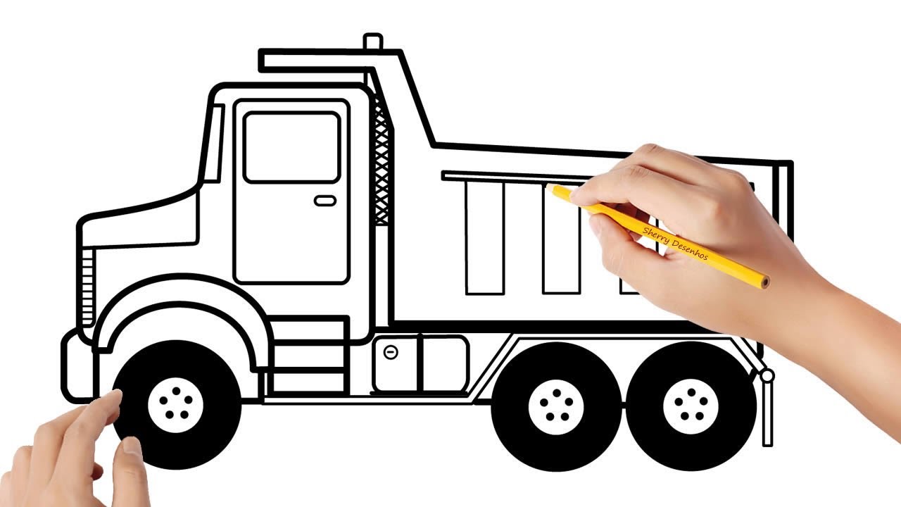 Watch Now Como desenhar um caminhão de lixo Como desenhar um caminhão de lixo