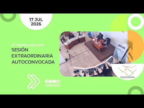 Sesión Extraordinaria Autoconvocada | 17JUL2026