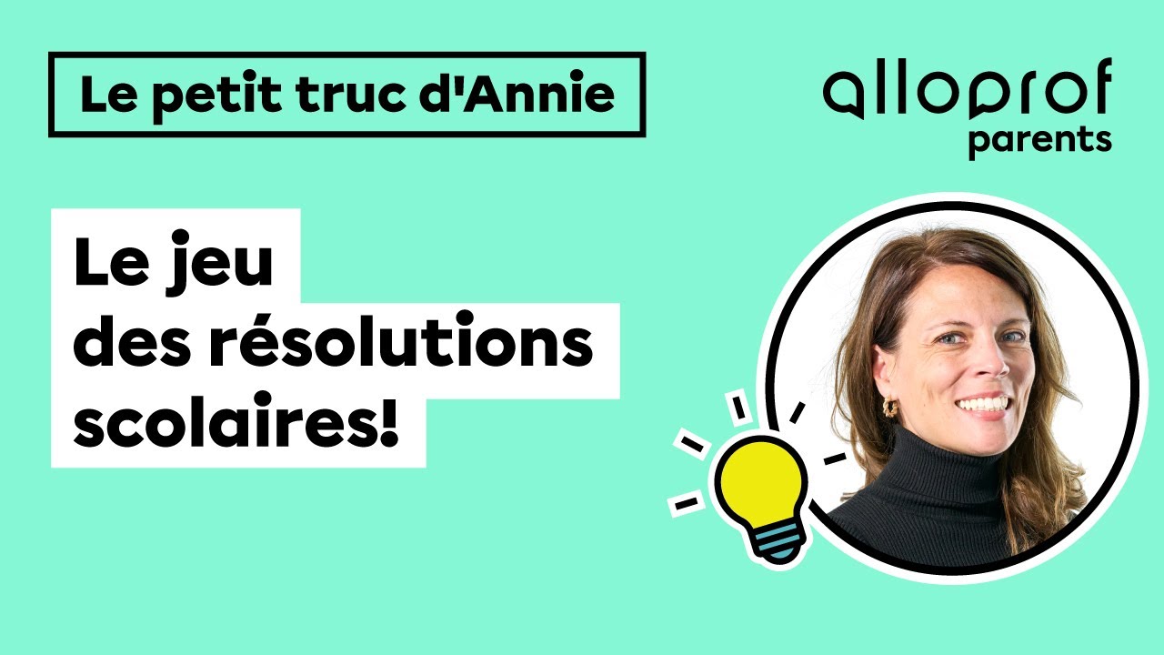Le jeu des résolutions scolaires!