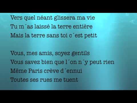 download lagu mp3 mp4 Et Maintenant Que Vais Je Faire Lyrics, download lagu Et Maintenant Que Vais Je Faire Lyrics gratis, unduh video klip Et Maintenant Que Vais Je Faire Lyrics