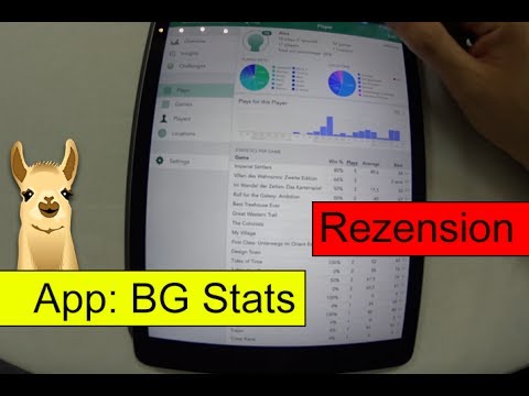 BG Stats / Brettspiel-App  (iOS)/ Spielenotizbuch / Brettspieluzbehör #5 / SpieLama