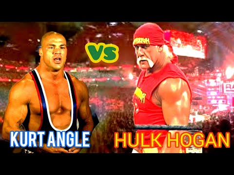 Hulk Hogan vs Kurt Angle / 2005  Montréal Poubell centre /  Moffatmania in person / entrances
