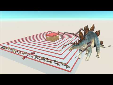 Escape from Alien STEGOSAURUS - ARBS | Animal Revolt Battle Simulator
