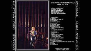08. Speed Of Life David Bowie live in Detroit 21/4 1978