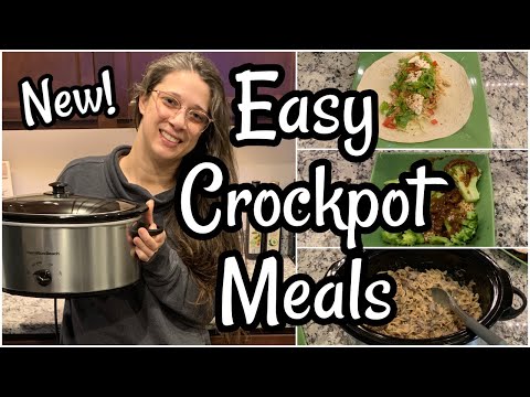 WHAT'S FOR DINNER? | 3 EASY CROCKPOT RECIPES | DUMP &...