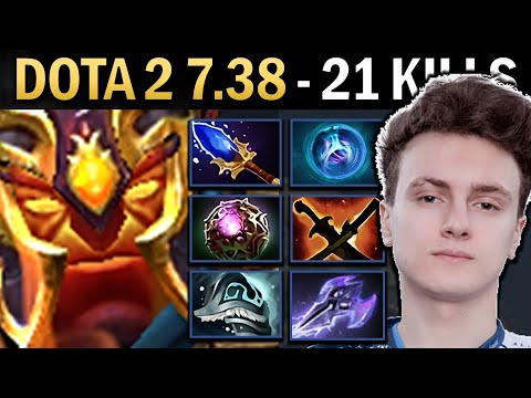 Ember Spirit Gameplay Miracle with 21 Kills and Shivas - TI14