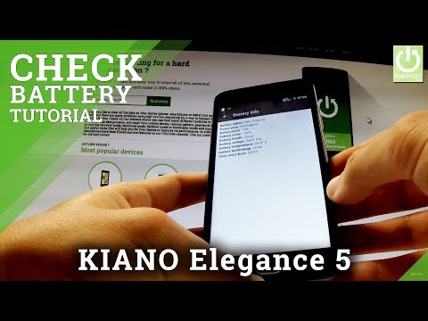 How to Check Battery Info in KIANO Elegance 5 - Battery Temperature