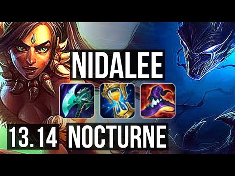 NIDALEE vs NOCTURNE (JNG) | Rank 2 Nida, 8/3/24, Dominating | EUW Challenger | 13.14