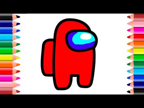 How to paint AMONG US game character? Among Us Coloring Pages