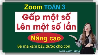 Zoom Toán 3| Gấp một số lên một số lần (DỄ HIỂU NHẤT)| Cô Chi | LH zalo Cô Hảo  0393191096