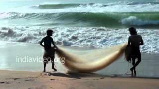 Fish net making in Odisha
