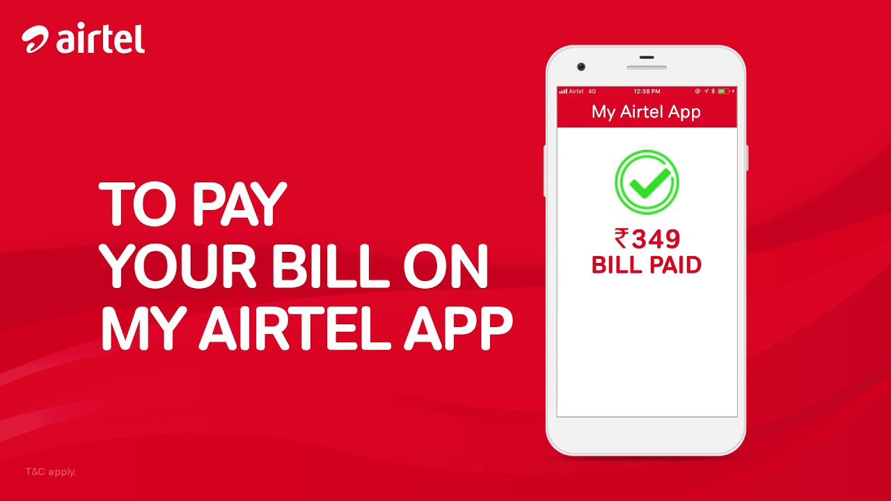 Pay your bill with My Airtel App