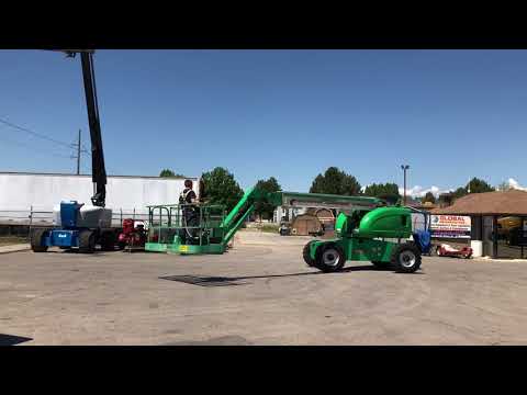 SOLD Aerial Telescopic Boom Lift 2008 JLG 600SJ 4x4 60' Diesel Jib Manlift SkyPower $37,000