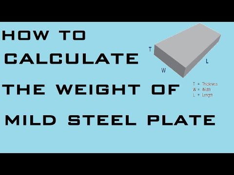 Measuring the weight of mild steel plate