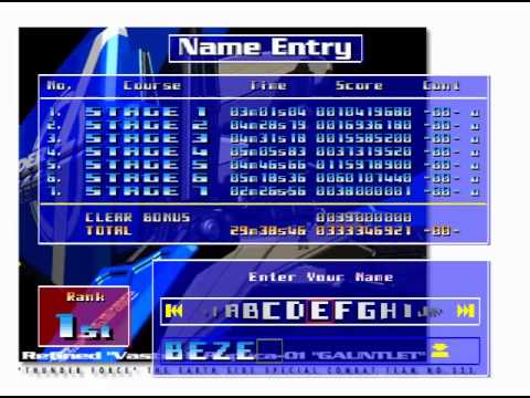 Thunder Force V music - Record of Fight with gameplay