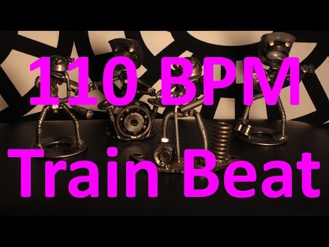110 BPM - Train Beat Country Rock - 4/4 Drum Track - Metronome - Drum Beat