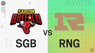 MSI 2022 - Rumble Stage D4 - SGB vs RNG