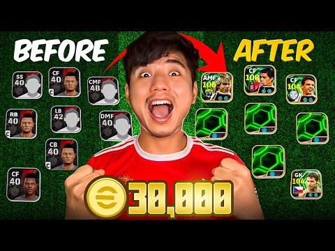 I Spent 30,000 Coins to Upgarde My Subscriber’s efootball Mobile Account!