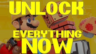 Unlock EVERYTHING in MARIO MAKER NOW!
