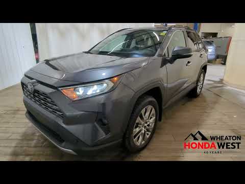 2021 Toyota RAV4 Limited AWD in Gray for sale at Wheaton Honda West in Calgary, AB
