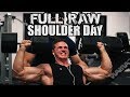 FULL RAW SHOULDER DAY | 5.5 WEEKS OUT | MEN'S PHYSIQUE