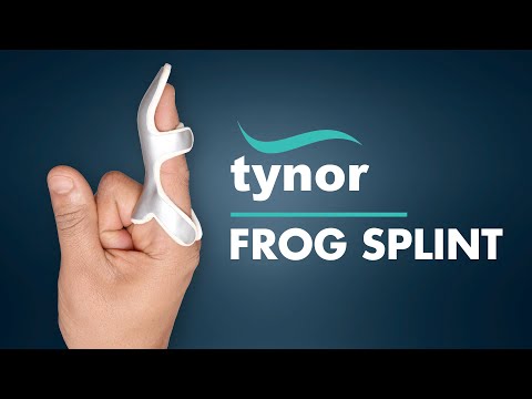 Waterproof cotton frog splint