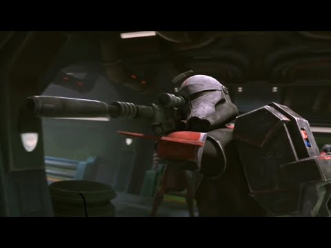Star Wars: The Clone Wars | Season 7 Ep 4 | Crosshair takes out the droids