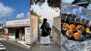 ［韓国vlog］釜山 影島海女村・ヒンヨウル文化村を南浦洞から市内バスで巡る旅/影島で絶対行くべきおすすめカフェ/釜山の海を眺めながら海鮮ラーメンとウニキンパ/行列のできる韓国屋台