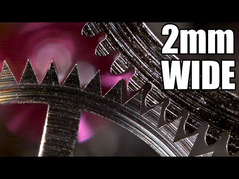 Microscopic Views of a Working Watch