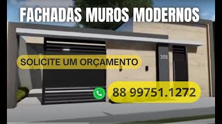 MODELOS DE FACHADAS DE MUROS PEQUENOS MODERNOS  E BARATOS