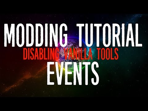 Minecraft Modding Tutorial | Events - Disabling Vanilla Tools (1.8.9)