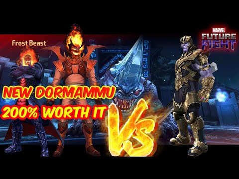 Mff Marvel Future Fight Dormammu Damnation Uniform Abx Comparison With Thanos End Game Uniform