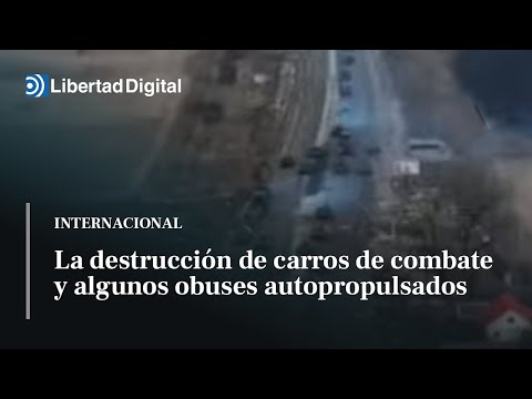 Así arrasan los ucranianos una columna mecanizada del ejército ruso