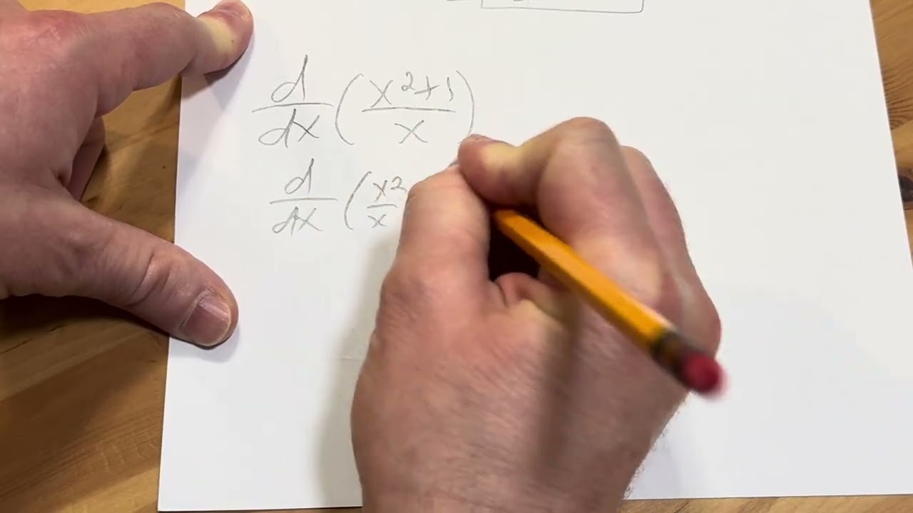 How to Find the Derivative of (x^2 + 1)/x