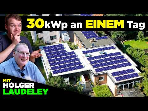 Lohnt sich das? - 30 kWp Solaranlage auf einem Flachdach! (mit Holger Laudeley)