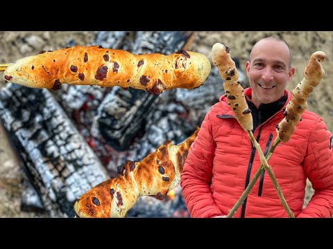Chocolate stick bread by the fire - Westmünsterland BBQ