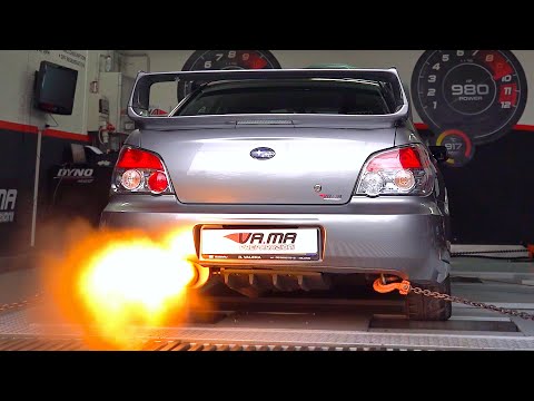 524hp 2007 Subaru Impreza STi hits the DYNO | Equal length headers, Screamer pipe EJ25 sounds!
