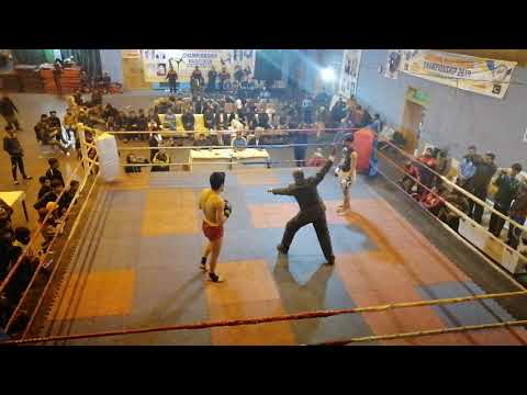 hadir kpk vs  najeeb Ullah blochistan Kickboxing fight 48 samifinal 67kg  national championship 2019