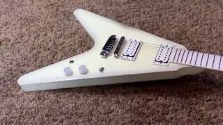 Video thumbnail for Trogly's Guitars: 2013 Gibson Flying V Snow Falcon Brendon Small Metalocalypse by The Trogly's Guitar Show