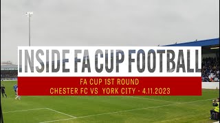 Matchday: Chester FC vs York City 4th Dec 2023 FA Cup 1st Round イングランドFAカップ1回戦 チェスター vs ヨークシティ