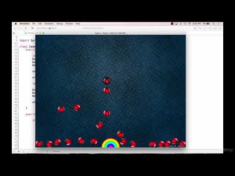 Hacking with Swift 2 - Games and Technique projects : Part 2 - Bouncing balls