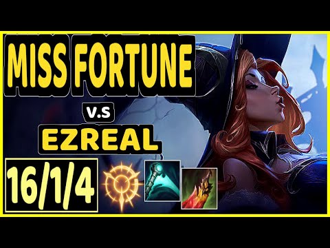 INNAXE (MISS FORTUNE) vs EZREAL - 16/1/4 KDA BOTTOM ADC CHALLENGER GAMEPLAY - EUW