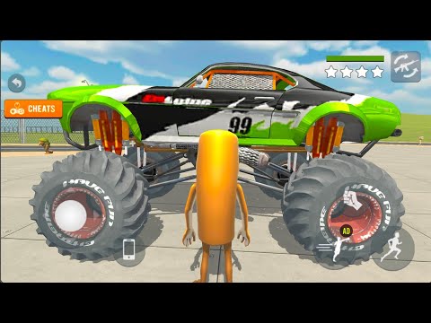 Monster Truck Airplane Military Tank Sports Cars and Bikes Driving Simulator - Android Gameplay.