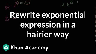 Rewriting An Exponential Expression In A Hairier Way
