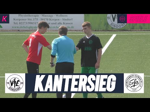 Deutlicher Erfolg im Votingspiel | VfL Sindorf U17 – SV Erfa 09 Gymnich U17 (Testspiel)