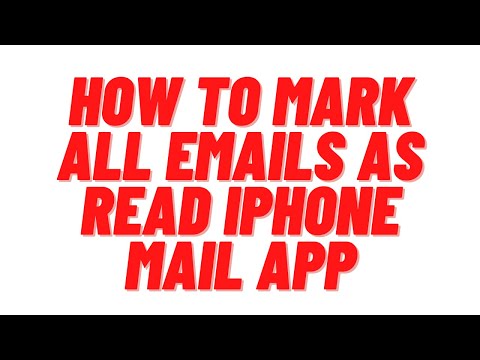 how to mark all emails as read iphone mail app