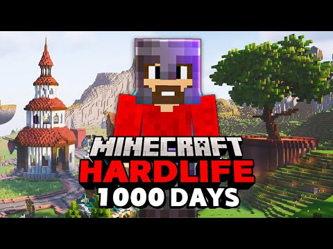 قضيت 1000 يوم في سيرفر هارد لايف ماين كرافت بدون ما اخسر قلب واحد !