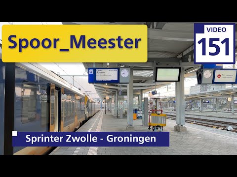 (4K) #Railway #Cabview NS #trein | Rij mee met de #sprinter van #zwolle naar #groningen (151)